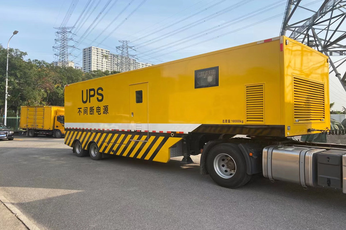 城东发电机租赁施工现场
