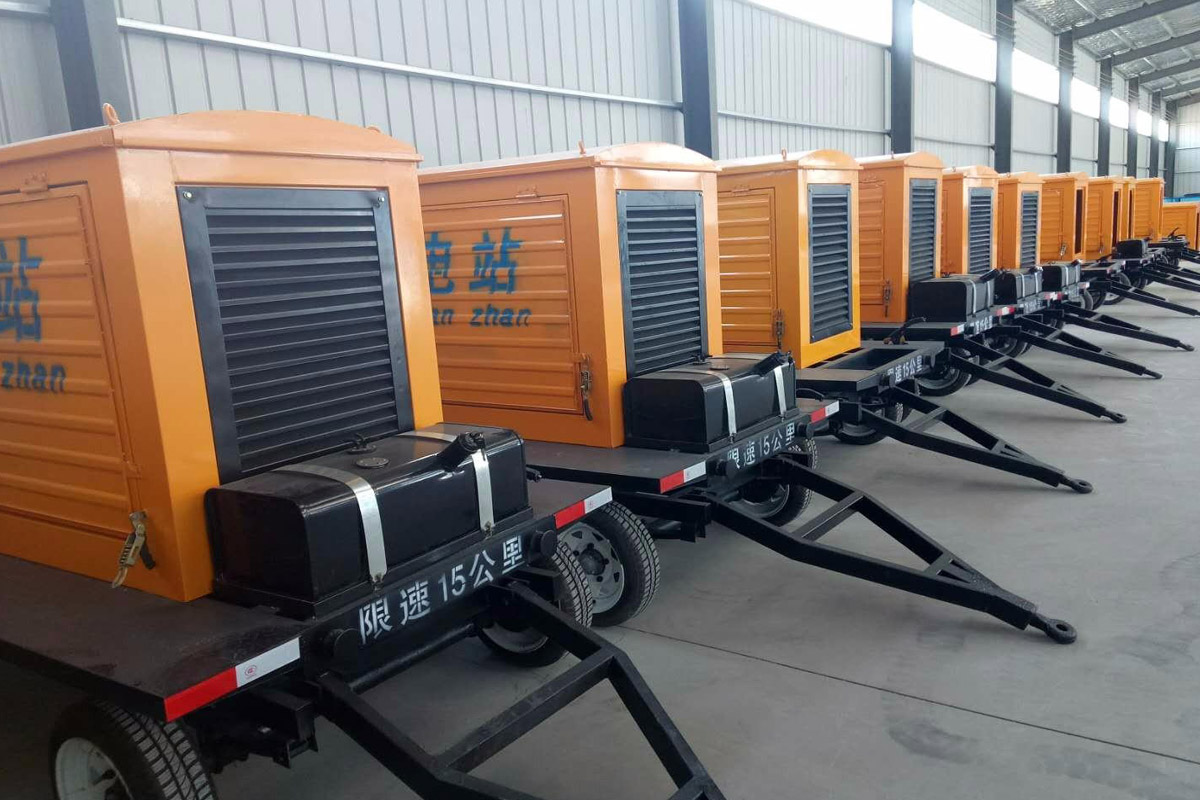 城东发电机租赁施工现场